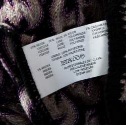 Pre Owned Missoni Multicolor Textured Jacquard Knit Midi Skirt M