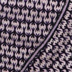 Pre Owned Missoni Multicolor Textured Jacquard Knit Midi Skirt M