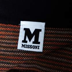 Pre Owned Missoni Multicolored Floral Patterned Knit Jacket S