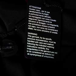 Pre Owned Missoni Black Lurex Knit Sheer Pleated Detail Maxi Skirt M