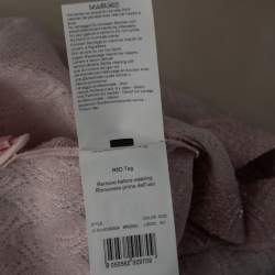 Pre Owned Missoni Pink Patterned Lurex Knit Sleeveless Top & Pleated Shorts Set S