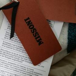 Pre Owned Missoni Multicolor Wave Pattern Knit Maxi Dress S