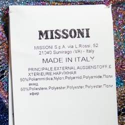 Pre Owned Missoni Multicolor Lurex Knit Sleeveless Maxi Dress S