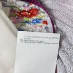 Pre Owned Missoni Multicolor crochet-knit Patchwork-Effect Metallic Strappy Maxi Dress L