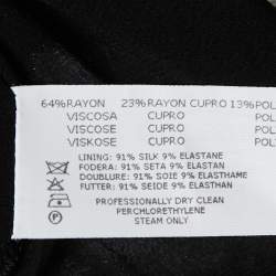 Pre Owned Missoni Black/White Patterned Lurex Knit Maxi Dress L