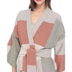 Missoni Multicolor Patchwork Cotton Belted Overcoat S (IT 40)