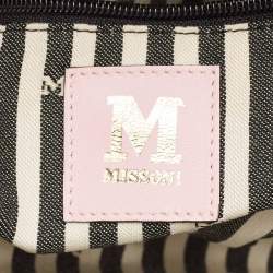 Missoni Multicolor Fabric Stripe Chain Flap Shoulder Bag