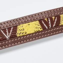 Pre Owned Missoni Tricolor Crochet Fabric and Leather Flap Shoulder Bag