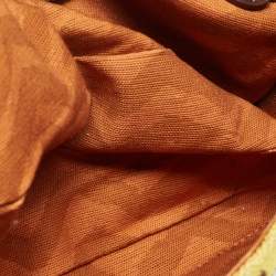 Pre Owned Missoni Tricolor Crochet Fabric and Leather Flap Shoulder Bag