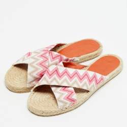 مملوكة مسبقًا صندل ميزوني إسبادريل قماش تريكو موجات هارلو متعدد الألوان مقاس 36