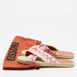 مملوكة مسبقًا صندل ميزوني إسبادريل قماش تريكو موجات هارلو متعدد الألوان مقاس 36