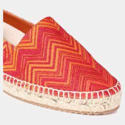 Pre Owned Missoni Fabric Slip On Espadrilles Size 36