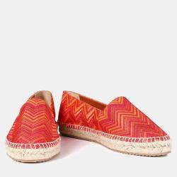 Pre Owned Missoni Fabric Slip On Espadrilles Size 36