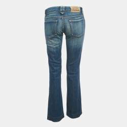 Pre Owned Missoni Sport Blue Faded Denim Low Waist Jeans S/Waist 28"