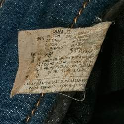 Pre Owned Missoni Sport Blue Faded Denim Low Waist Jeans S/Waist 28"