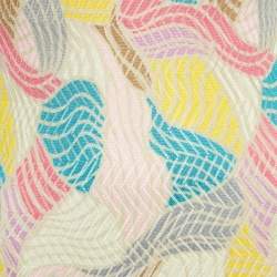 Pre Owned Missoni Sport Pink Patterned Knit Lace-Up Mini Dress S