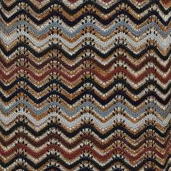 Missoni Sport Multicolor Wool & Mohair Patterned Knit Midi Dress L