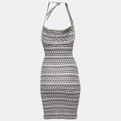 Pre Owned Missoni Sport Multicolor Patterned Knit Halter Neck Dress S