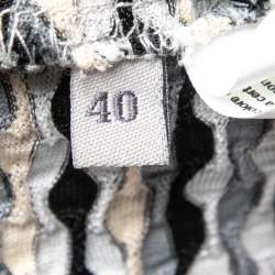 Pre Owned Missoni Sport Multicolor Patterned Knit Halter Neck Dress S