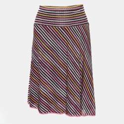 Missoni Sport Multicolor Striped Knit Mini Skirt M