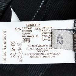 Pre Owned Missoni Sport Black Patterned Knit Sleeveless T-Shirt M