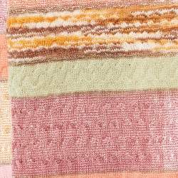 Pre Owned Missoni Multicolor Striped Lurex & Wool Knit Stole