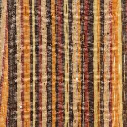 Pre Owned Missoni Brown Sequin Embellished Striped Wool Knit Stole 
