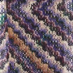 Missoni Multicolor Zig Zag Pattern Lurex Knit Stole 