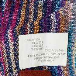 Missoni Multicolor Striped Knit Stole 