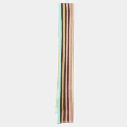 Missoni Multicolor Striped Wool Knit Stole