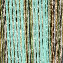 Missoni Green Striped Lurex Wool Knit Stole