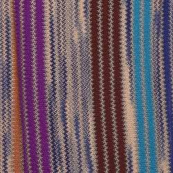 مملوكة مسبقًا Missoni Blue Striped Wool Knit Shawl 