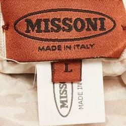 Pre Owned Missoni Multicolor Chevron Knit Hat L