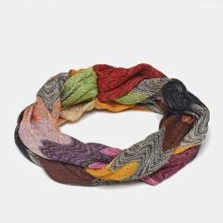 Missoni  Multicolor Lurex Knit Twisted Headband One Size