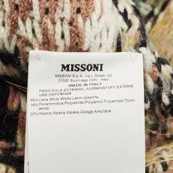 Missoni Beige Wool Knit Turban Beanie 