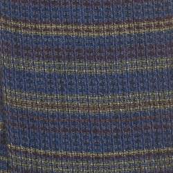 Pre Owned شال ميسوني جاكار قطن مخطط أزرق