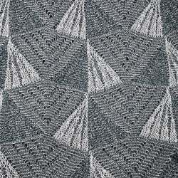 Pre Owned وشاح ميزوني تريكو لوريكس رصاصي ووردي