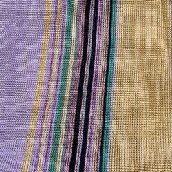 Pre Owned وشاح ميزوني تريكو مخطط متعدد الألوان