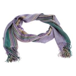 Pre Owned وشاح ميزوني تريكو مخطط متعدد الألوان