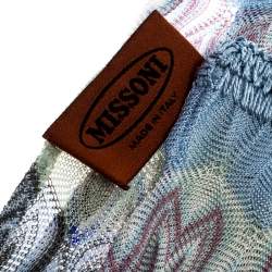 Pre Owned Missoni Multicolor Flame Knit Stole
