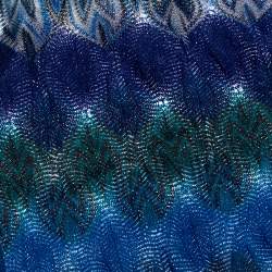 Pre Owned Missoni Multicolor Flame Knit Stole