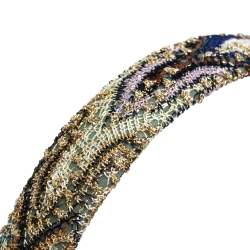 Pre Owned Missoni Multicolor Fabric Blend Head Band