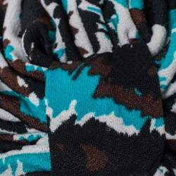 Pre Owned Missoni Multicolor Striped Knit Turban