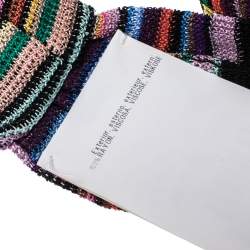 Pre Owned Missoni Multicolor Striped Knit Headband