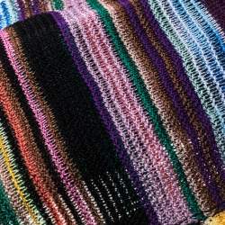 Pre Owned Missoni Multicolor Striped Knit Headband