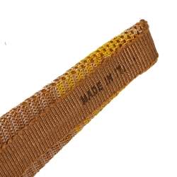 Pre Owned Missoni Beige Crochet Knit Headband ( One Size )