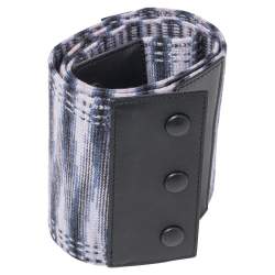 Pre Owned Missoni Multicolor Stretch Fabric And Leather Waist Belt 70 CM