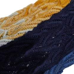 Pre Owned Missoni Multicolor Crochet Knit Headband