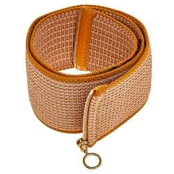 Pre Owned Missoni Orange Crochet Patterned Elasticized Waist Belt