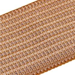 Pre Owned Missoni Orange Crochet Patterned Elasticized Waist Belt